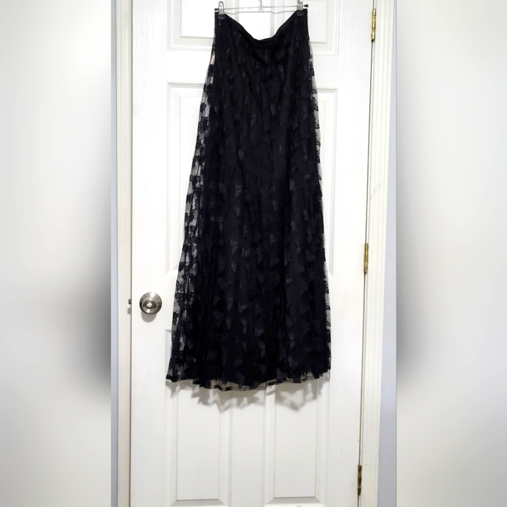 Gorgeous Black Lace Maxi Skirt